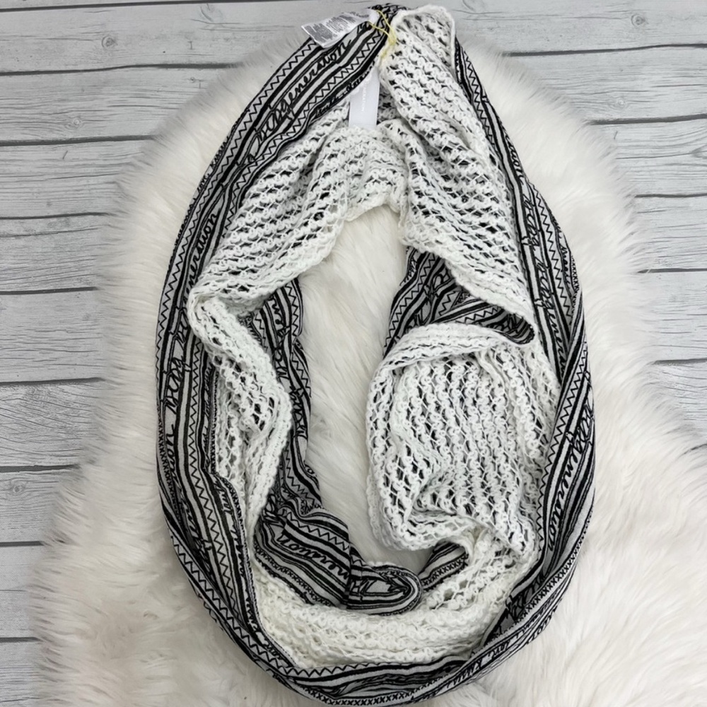 BCBGeneration black and white infinity scarf
